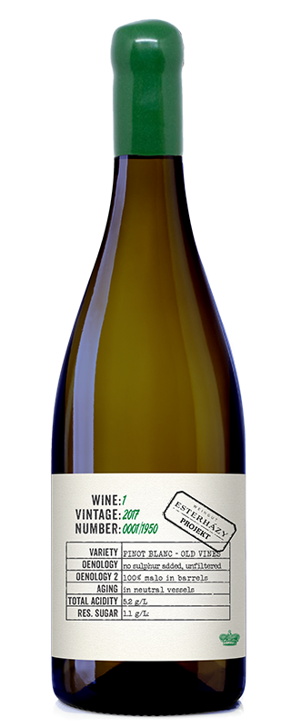 Esterhazy Projekt 1 Pinot Blanc Old Vines 2017 0.75 lt EW-Fl.